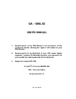 Preview for 1 page of Gigabyte GA-686LX User Manual