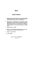 Preview for 1 page of Gigabyte GA-6BXU User Manual