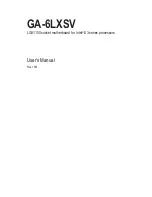 Preview for 1 page of Gigabyte GA-6LXSV User Manual