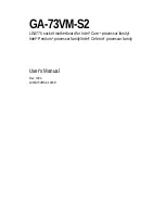 Preview for 1 page of Gigabyte GA-73VM-S2 User Manual