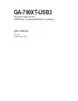 Gigabyte GA-790XT-USB3 User Manual preview