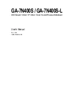 Gigabyte GA-7N400S User Manual preview