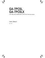 Gigabyte GA-7PCSL User Manual preview