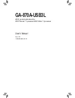 Gigabyte GA-870A-USB3L User Manual preview