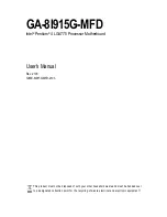 Preview for 1 page of Gigabyte GA-8I915G-MFD User Manual