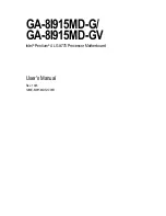 Gigabyte GA-8I915MD User Manual preview