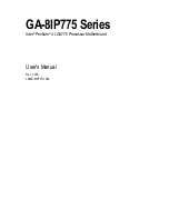 Gigabyte GA-8IP775 Series User Manual preview
