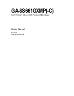 Preview for 1 page of Gigabyte GA-8S661GXMP User Manual