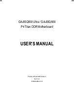 Preview for 5 page of Gigabyte GA-8SQ800 Ultra User Manual