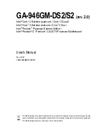 Gigabyte GA-946GM-DS2 User Manual preview