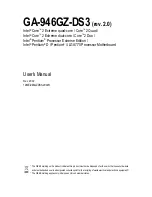 Gigabyte GA-946GZ-DS3 User Manual preview