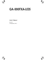 Gigabyte GA-990FXA-UD5 User Manual preview