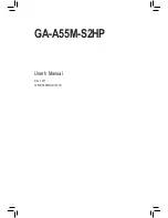 Preview for 1 page of Gigabyte GA-A55M-S2HP User Manual