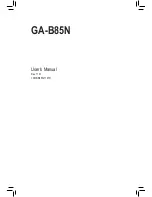 Gigabyte GA-B85N User Manual preview