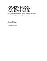 Gigabyte GA-EP41-UD3L User Manual preview