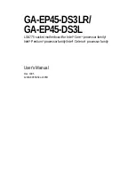 Preview for 1 page of Gigabyte GA-EP45-DS3L User Manual