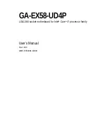 Preview for 1 page of Gigabyte GA-EX58-UD4P User Manual