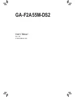 Gigabyte GA-F2A55M-DS2 User Manual preview