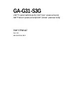 Gigabyte GA-G31-S3G User Manual preview