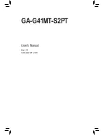 Gigabyte GA-G41MT-S2PT User Manual preview