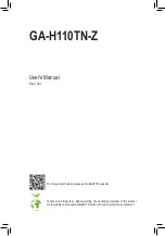 Preview for 1 page of Gigabyte GA-H110TN-Z User Manual