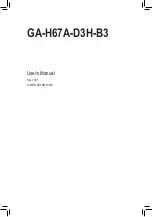 Gigabyte GA-H67A-D3H-B3 User Manual preview