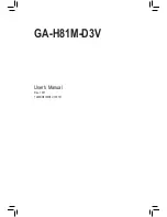 Gigabyte GA-H81M-D3V User Manual preview