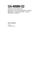 Preview for 1 page of Gigabyte GA-M68M-S2 User Manual