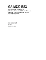 Preview for 1 page of Gigabyte GA-M720-ES3 User Manual