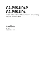 Preview for 1 page of Gigabyte GA-P55-UD4 User Manual