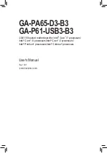 Preview for 1 page of Gigabyte GA-P61-DS3-B3 User Manual