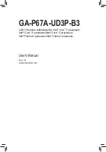 Preview for 1 page of Gigabyte GA-P67A-UD3P-B3 User Manual