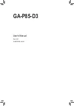 Gigabyte GA-P85-D3 User Manual preview