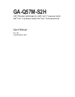 Preview for 1 page of Gigabyte GA-Q57M-S2H User Manual