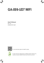 Gigabyte GA-X99-UD7 WIFI User Manual preview