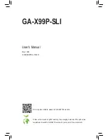 Gigabyte GA-X99P-SLI User Manual preview