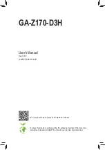 Gigabyte GA-Z170-D3H User Manual preview