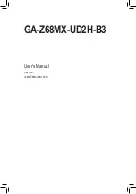 Preview for 1 page of Gigabyte GA-Z68MX-UD2H-B3 User Manual