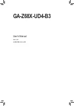 Preview for 1 page of Gigabyte GA-Z68X-UD4-B3 User Manual