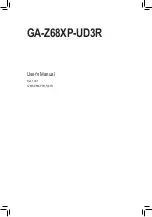 Preview for 1 page of Gigabyte GA-Z68XP-UD3R User Manual