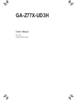 Предварительный просмотр 2 страницы Gigabyte GA-Z77X-UD3H User Manual