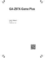 Gigabyte GA-Z97X-Game Plus User Manual preview