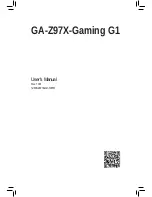 Preview for 1 page of Gigabyte GA-Z97X-Gaming G1 User Manual