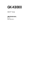 Gigabyte GK-K8000 User Manual preview