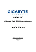 Gigabyte GN-WI01GT User Manual preview