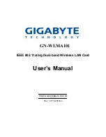 Gigabyte GN-WLMA101 User Manual preview