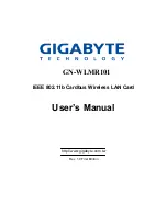 Gigabyte GN-WLMR101 User Manual предпросмотр