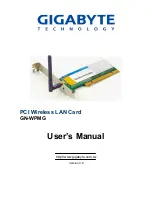 Gigabyte GN-WPMG User Manual preview