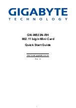 Gigabyte GN-WS33N-RH Quick Start Manual preview