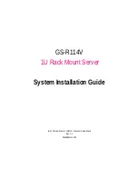 Gigabyte GS-R114V System Installation Manual preview